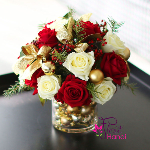 Best christmas flower arrangement Hanoi