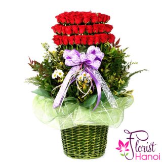 99 roses special arrangement free ship today