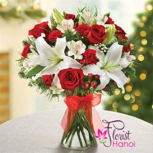 Christmas flower arrangement