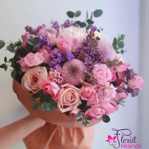 Mixed rose bouquet Delivery in Hanoi VN