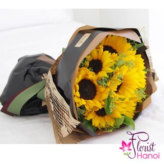 Sunflower bouquet for birthday