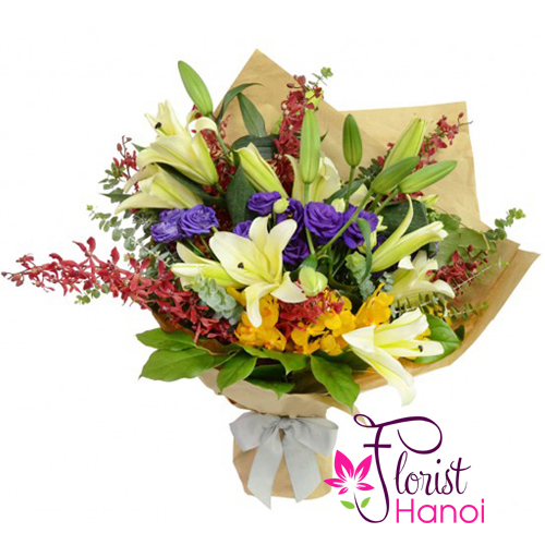 Beautiful assorted flower bouquet