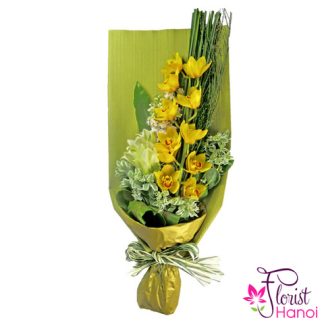 Beautiful orchid bouquet in Hanoi