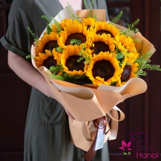Best sunflower bouquet Hanoi