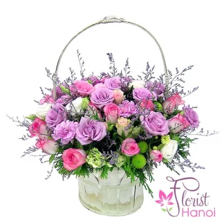 Birthday flowers for sister delivery in Hanoi