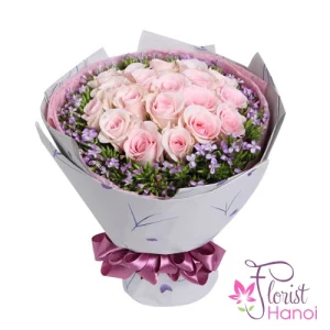 Birthday flowers with message Hanoi