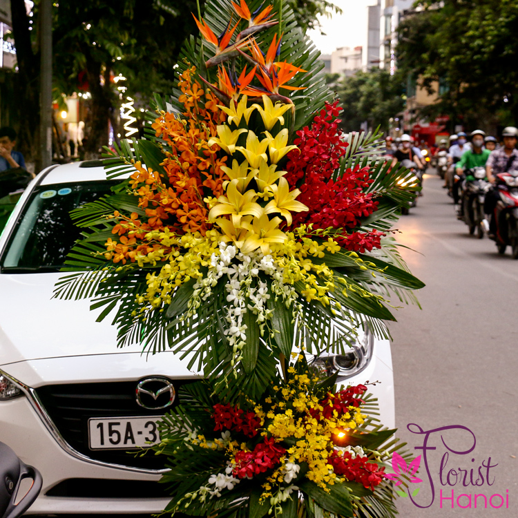 Buy flower stand for congratulation grand opening Hanoi