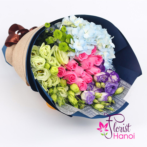 Buy love flower bouquet online in Hanoi