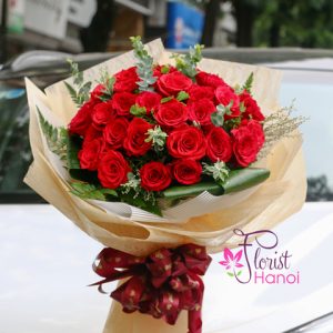 Classic love red roses Hanoi