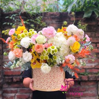 colorful birthday flowers in hanoi