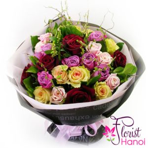 Colorful mixed flowers