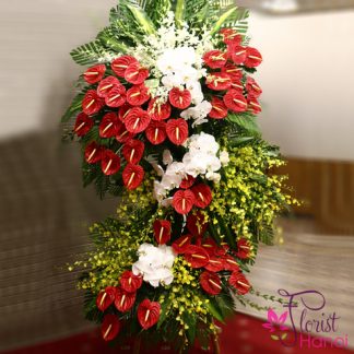 Congratulation flowers free delivery in Hanoi