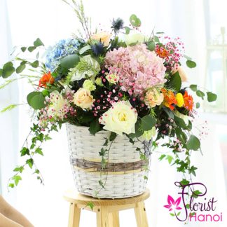 Flower arrangement for birthday in Hanoicity