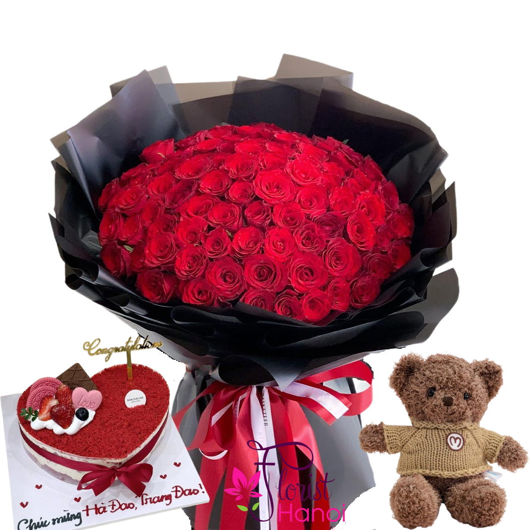 Best flower combo gift delivery Hanoi