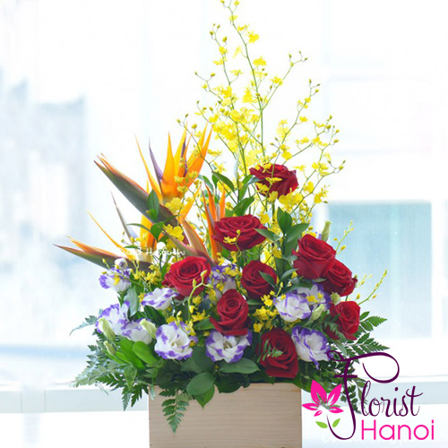 Order flower arrangement for white