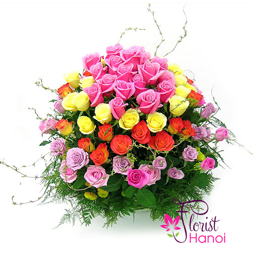 Shop for free delivery flowers to Vietnam