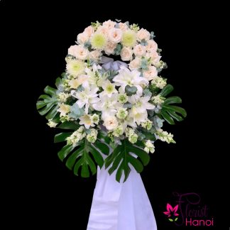Order free delivery sympathy flowers in Hanoi