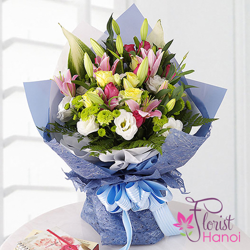 Gifts and birthday flowers to Hanoi