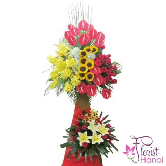 Best opening congratulations flower stand in Hanoi