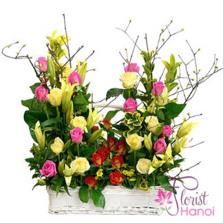 Hanoi birthday flowers and wishes