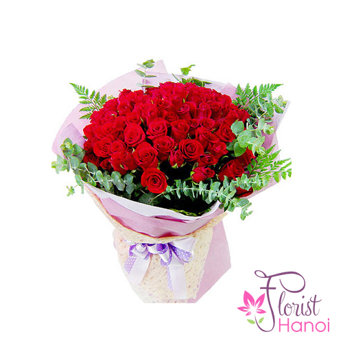 Birthday flowers for love free delivery Hanoi