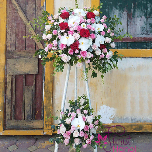 Order flower stand for congratulation Hanoi