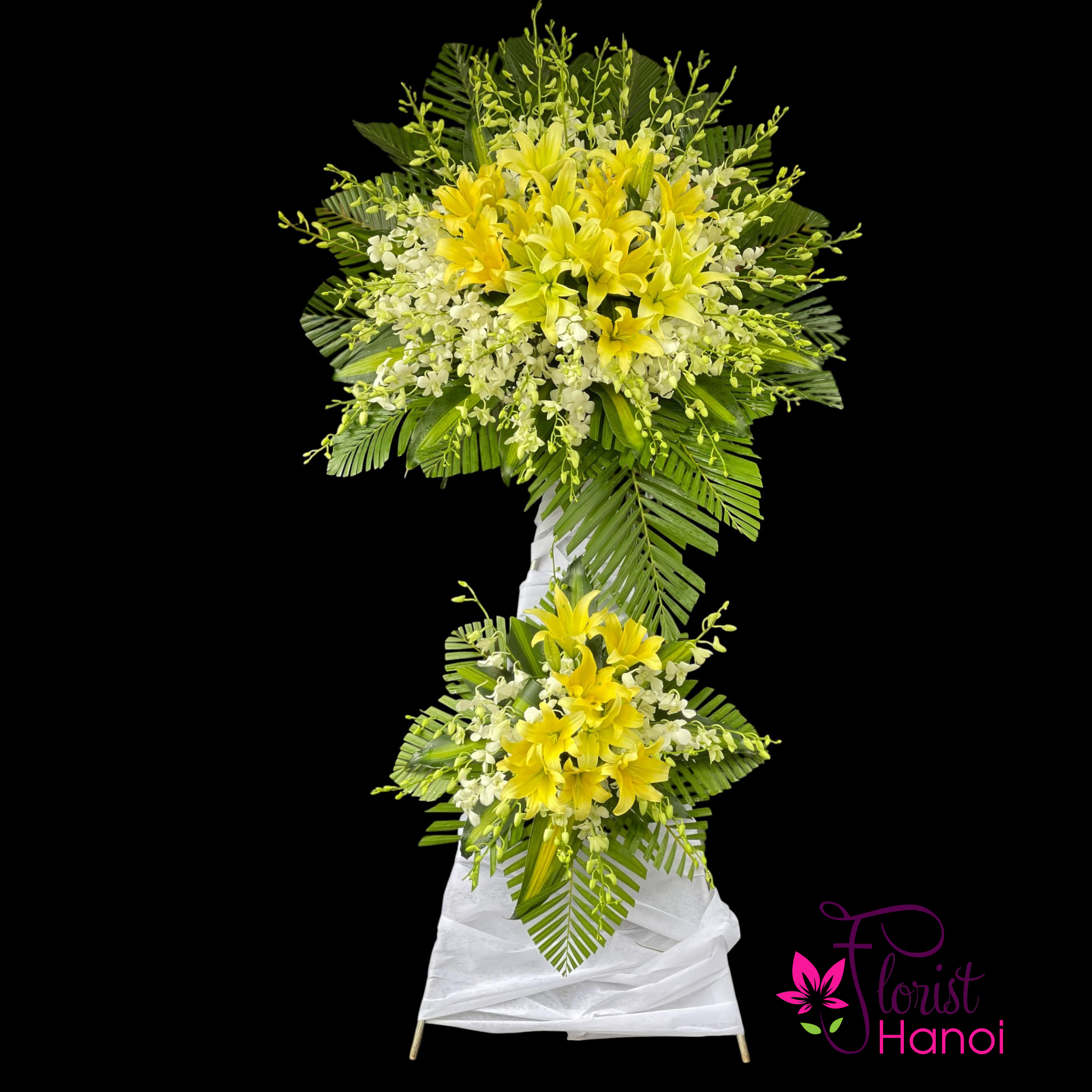 Order sympathy flower standing Hanoi