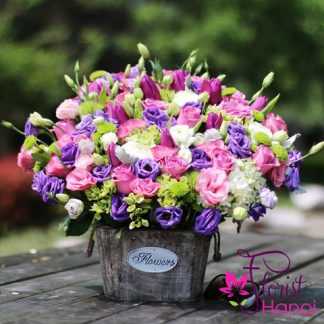 Hanoi vip basket flowers