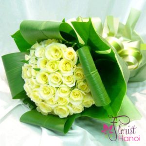 Hanoi yellow roses bouquet for birthday