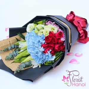 Happy birthday flowers for Mom in Hanoi