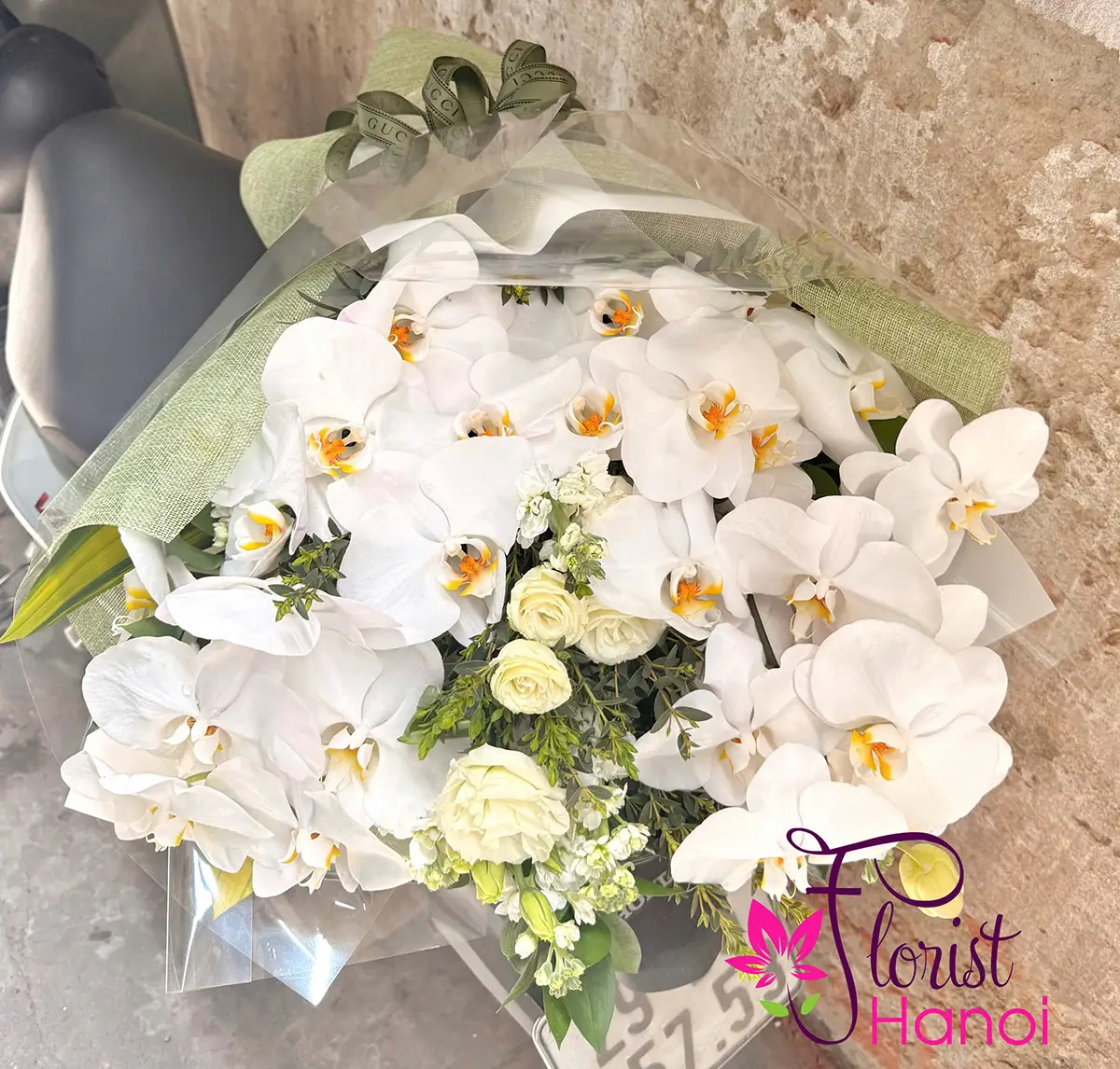 Online flower order prepared for delivery