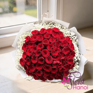love flowers bouquet Hanoi same day delivery