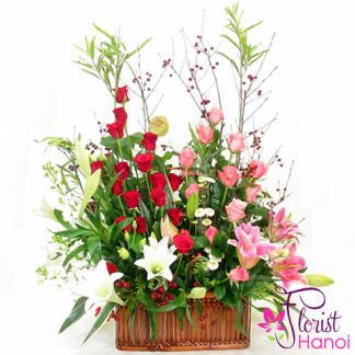 New year flower arrangement