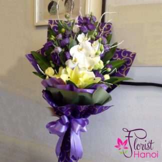 Order orchid bouquet in Hanoi flower online