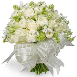 WEDDING BOUQUET WHITE ROSE