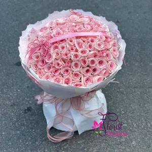 Pink Roses Bouquet for Birthday