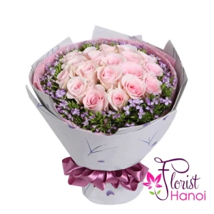 Pink Roses for Girlfriend in Hanoi