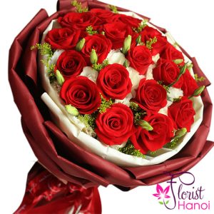 Red rose bouquet for girlfriend Hanoi