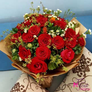 Merry Christmas wishes bouquet