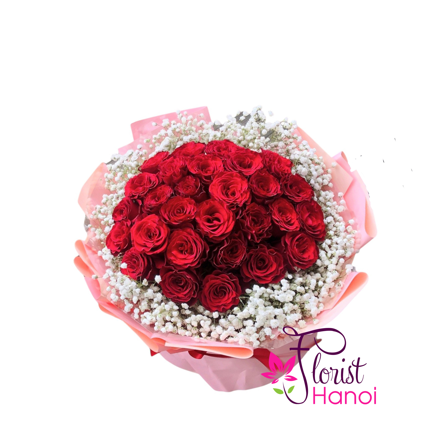 Online red rose bouquet for Valentines day