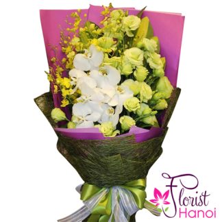 Send birthday flower orchid to Hanoi