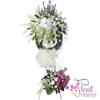 Send sympathy flower arrangement to Hanoi
