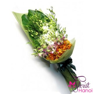Small flower bouquet free delivery in Hanoi