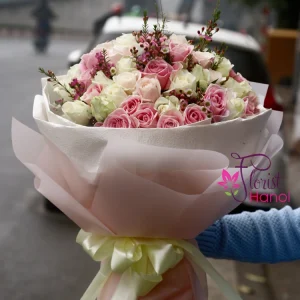 Beautiful Bouquet of Roses in Hanoi