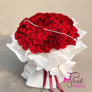 Special bouquet of roses
