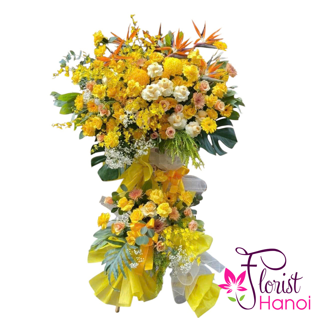 Order successful flower stand in Hanoi