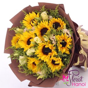 Sunflower bouquet delivery in Hanoi
