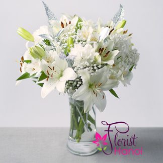 White Christmas flowers