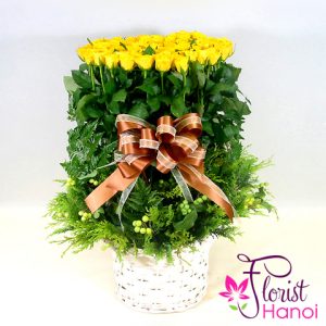 Yellow roses delivery in Hanoi