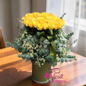 Yellow roses Hanoi same day delivery